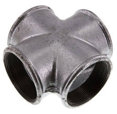 Rp 2 1/2'' Female Zinc plated Cast iron Cross 25 Bar