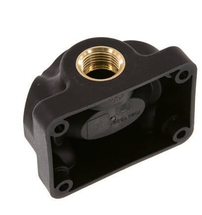 G 1/2'' Plastic Wall Mounted 4-way Air Junction without through-hole 15 Bar