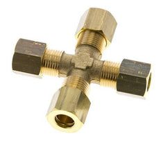 8mm Brass Cross Compression Fitting DIN EN 1254-2