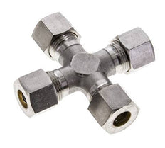 12S Stainless steel Cross Compression Fitting 630 Bar DIN 2353