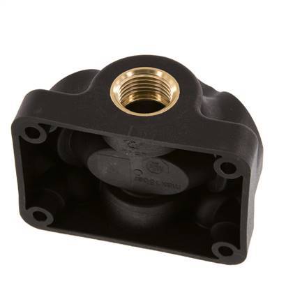 G 1/2'' Plastic Wall Mounted 5-way Air Junction with through-hole 15 Bar