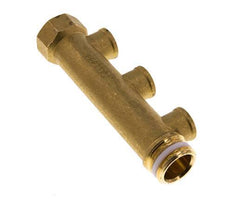 G 1'' x 3xG 1/2'' F/M/F Brass Distributor pipes 10 Bar