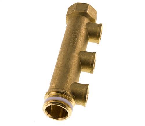 G 1'' x 3xG 1/2'' F/M/F Brass Distributor pipes 10 Bar