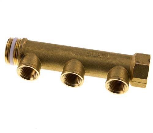 G 1'' x 3xG 1/2'' F/M/F Brass Distributor pipes 10 Bar
