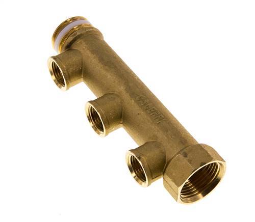 G 1'' x 3xG 1/2'' F/M/F Brass Distributor pipes 10 Bar