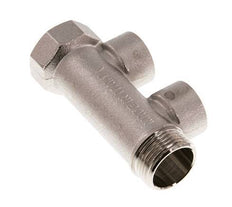G 3/4'' x 2xG 1/2'' F/M/F Nickel plated Brass Distributor pipes 10 Bar