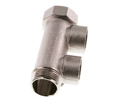 G 3/4'' x 2xG 1/2'' F/M/F Nickel plated Brass Distributor pipes 10 Bar