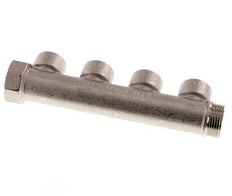 G 3/4'' x 4xG 1/2'' F/M/F Nickel plated Brass Distributor pipes 10 Bar