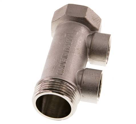 G 1'' x 2xG 1/2'' F/M/F Nickel plated Brass Distributor pipes 10 Bar