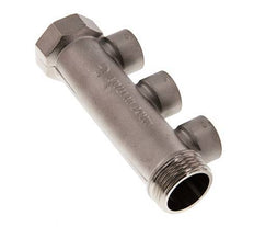 G 1'' x 3xG 1/2'' F/M/F Nickel plated Brass Distributor pipes 10 Bar