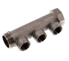 G 1'' x 3xG 1/2'' F/M/F Nickel plated Brass Distributor pipes 10 Bar