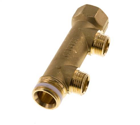 G 3/4'' x 2xG 1/2'' F/M/M Brass Distributor pipes 10 Bar