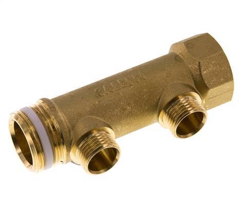 G 1'' x 2xG 1/2'' F/M/M Brass Distributor pipes 10 Bar