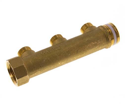 G 1'' x 3xG 1/2'' F/M/M Brass Distributor pipes 10 Bar