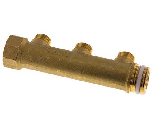 G 1'' x 3xG 1/2'' F/M/M Brass Distributor pipes 10 Bar