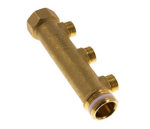 G 1'' x 3xG 1/2'' F/M/M Brass Distributor pipes 10 Bar
