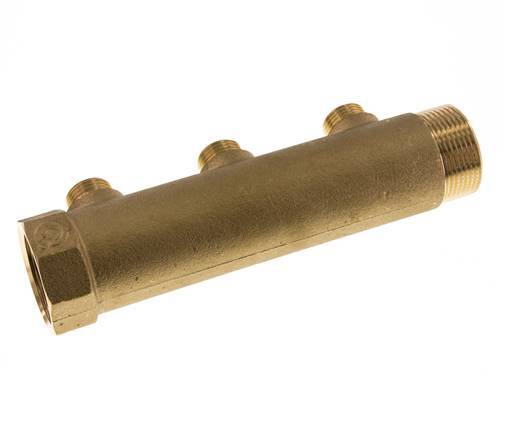 G 1 1/4'' x 3xG 1/2'' F/M/M Brass Distributor pipes 10 Bar