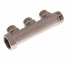 G 3/4'' x 3xG 1/2'' F/M/M Nickel plated Brass Distributor pipes 10 Bar