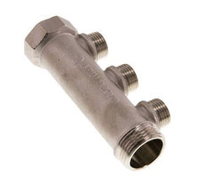 G 1'' x 3xG 1/2'' F/M/M Nickel plated Brass Distributor pipes 10 Bar