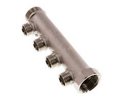G 1'' x 4xG 1/2'' F/M/M Nickel plated Brass Distributor pipes 10 Bar