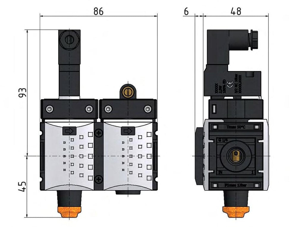 Soft-start Valve G1/4 230VAC 1300 l/min Futura 0