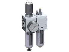 FRL 2-Part G1/4'' 1750 l/min 0.2-4.0bar/3-58psi Auto Polycarbonate Futura 1