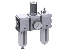 FRL 3-Part G1/2'' 3500 l/min 0.2-4.0bar/3-58psi Semi-Auto Polycarbonate Futura 2