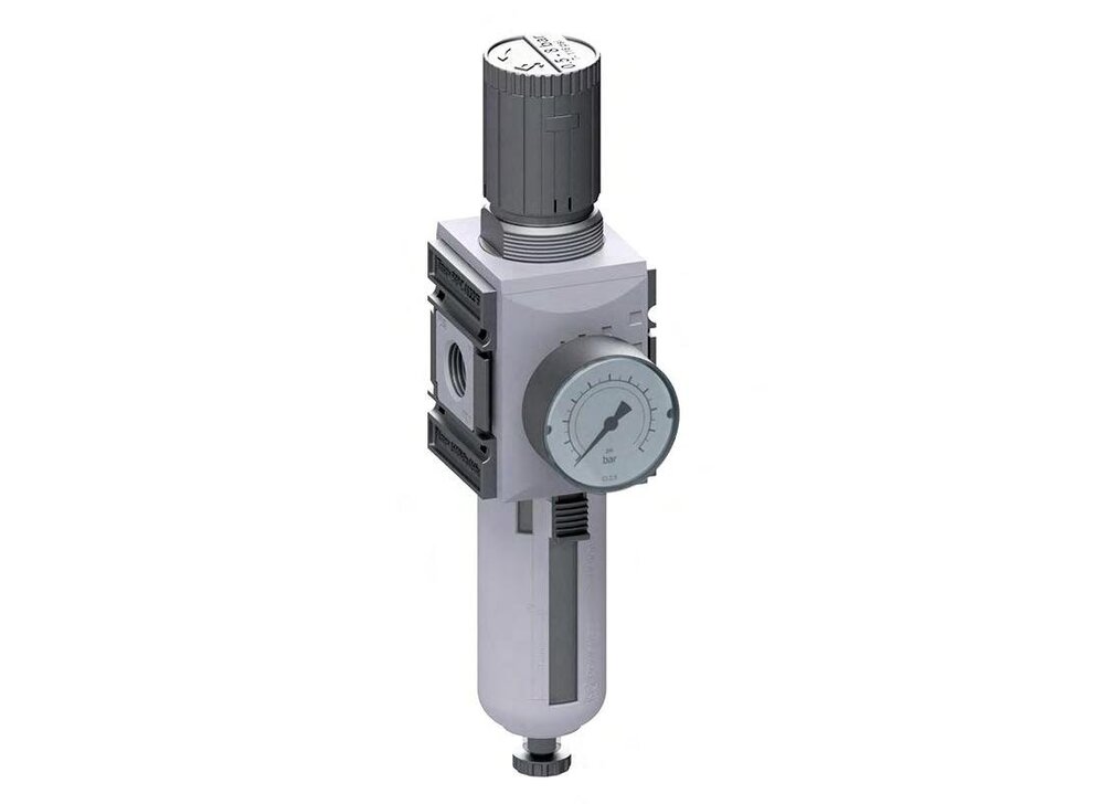 Filter-Regulator G1/2'' 5200 l/min 0.5-8.0bar/7-116psi Auto (Closed Without Pressure) Polycarbonate Futura 2