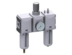 FRL 3-Part G1'' 12000 l/min 0.1-1.0bar/1-14psi Semi-Auto Polycarbonate Futura 4