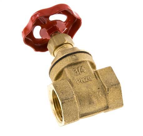 G3/4'' Brass Gate Valve EPDM 20 bar - GL2BM