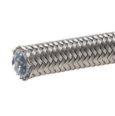 Teflon chemical resistant hose with steel braiding 9.75 mm (ID) 10 m
