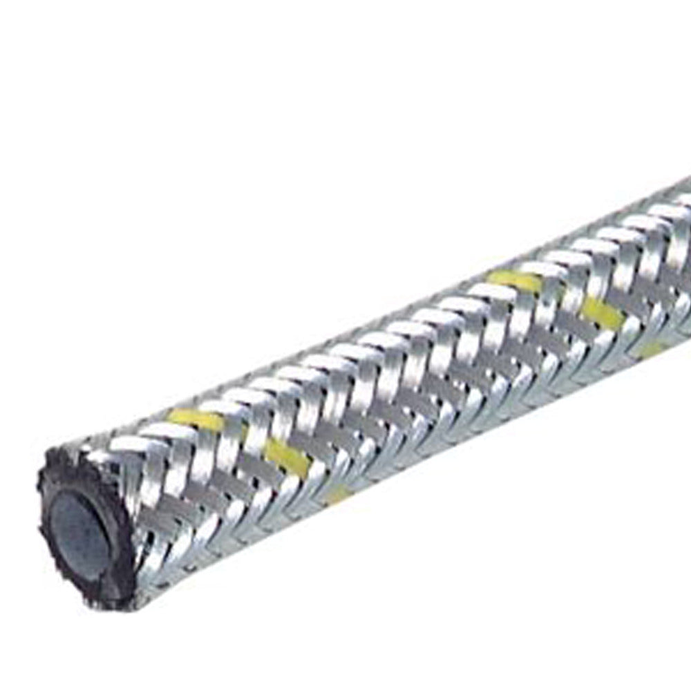 Oil & fuel hose with zinc plated steel braiding 14x21.2 mm 20 m