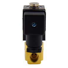 Solenoid Valve HP-DA 1/4'' high pressure brass PTFE 4-100bar 24V AC