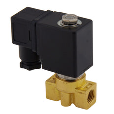 Solenoid Valve HP-DA 1/4'' Brass PTFE 4-75bar 12V DC