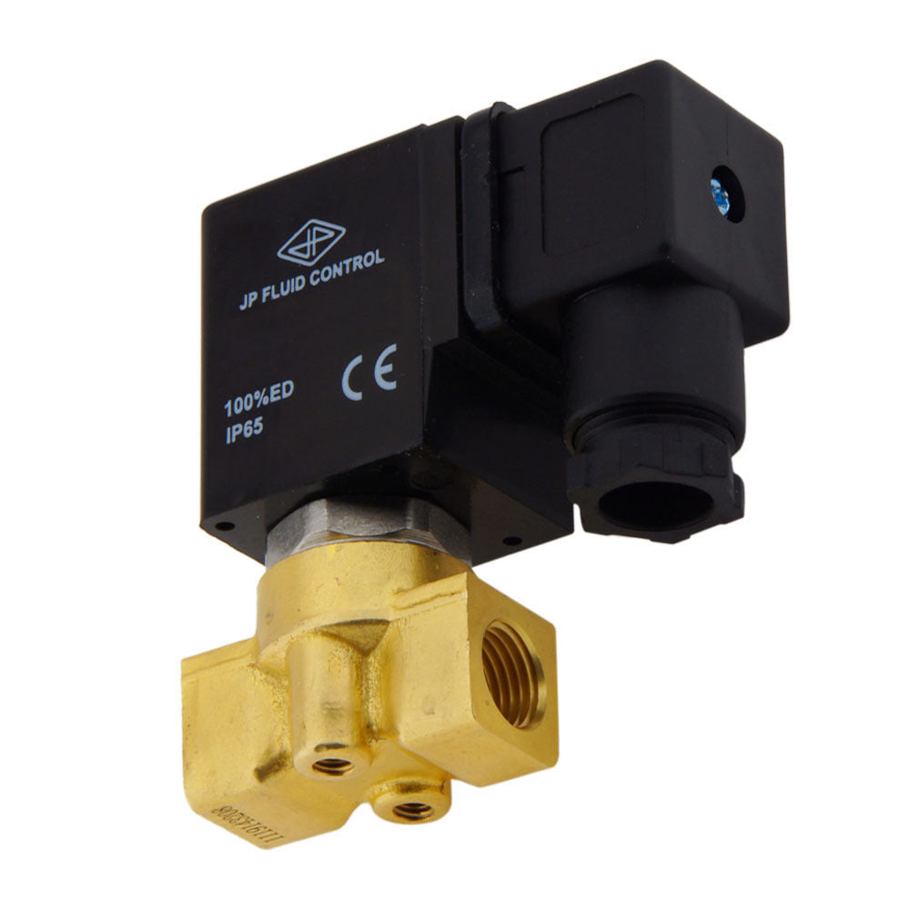 Solenoid Valve HP-DA 1/4'' Brass PTFE 4-75bar 12V DC