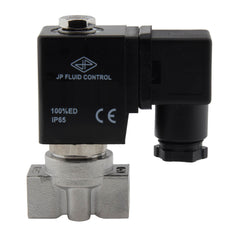 Solenoid Valve HP-DA 1/4'' high pressure stainless steel PTFE 4-100bar 24V AC