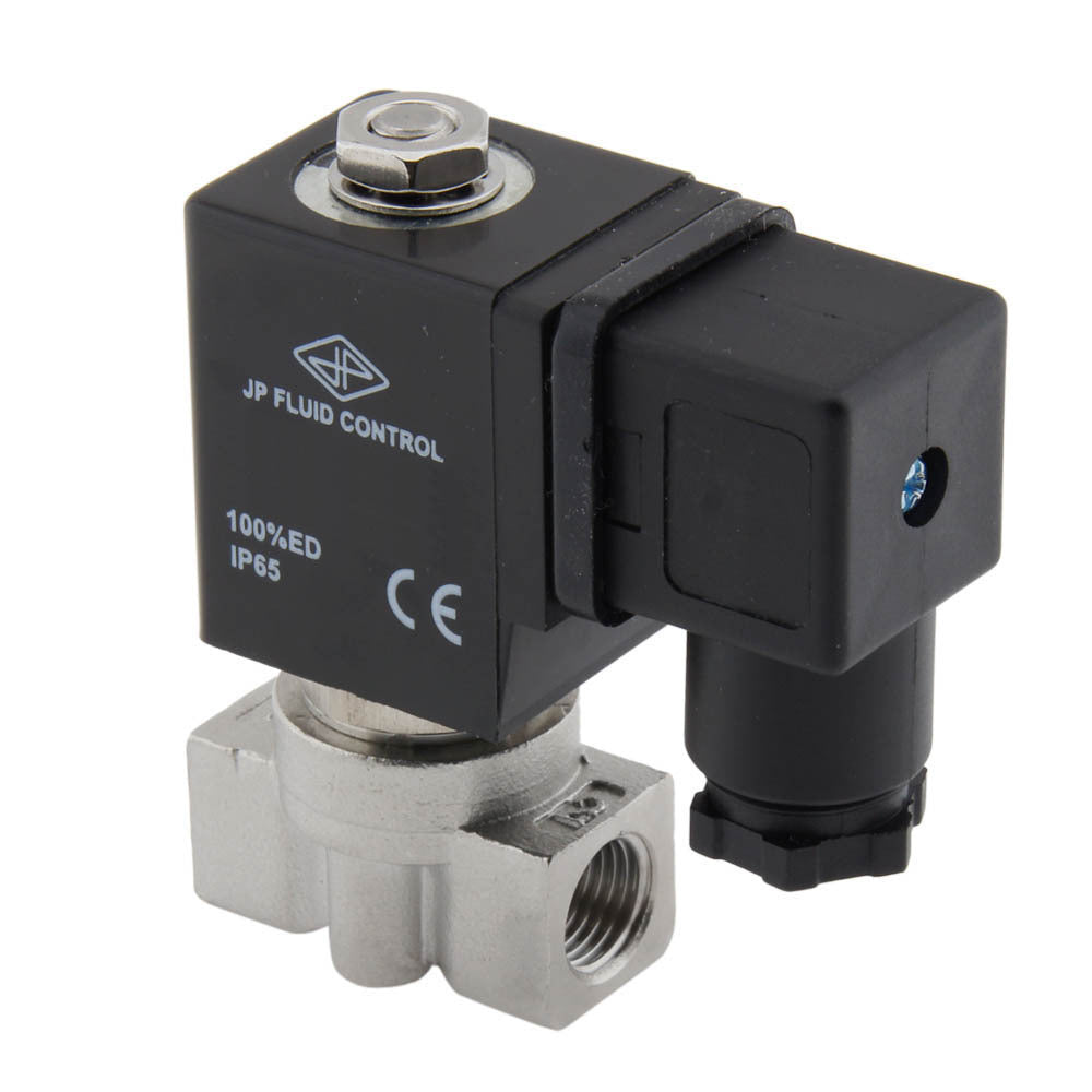 Solenoid Valve HP-DA 1/4'' high pressure stainless steel FKM 0-75bar 24V DC