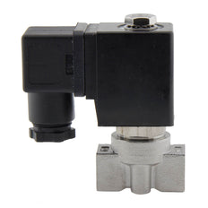Solenoid Valve HP-DA 1/4'' high pressure stainless steel PTFE 4-100bar 24V AC