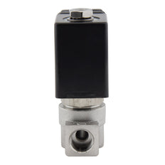 Solenoid Valve HP-DA 1/4'' high pressure stainless steel PTFE 4-100bar 24V AC