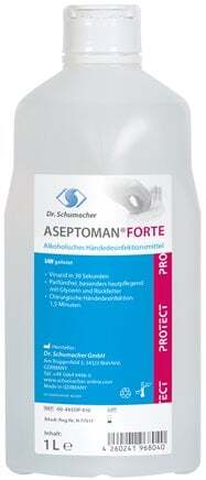 Hand Disinfectant 0.5L Dispenser Bottle ASEPTOMAN FORTE