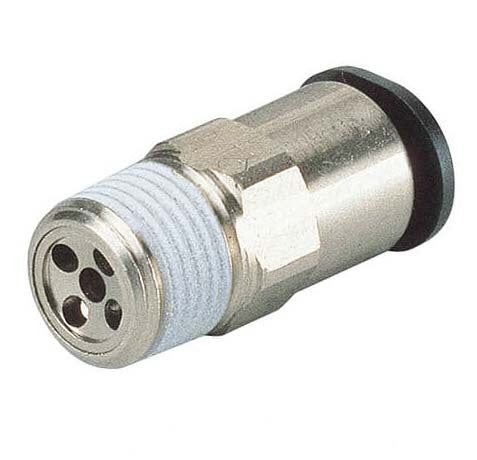 IN 6mm x OUT R1/4" Straight 1.3mm Orifice Meter-In Check Valve