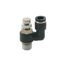 8mm - R1/4" Rotatable Pneumatic Needle Valve