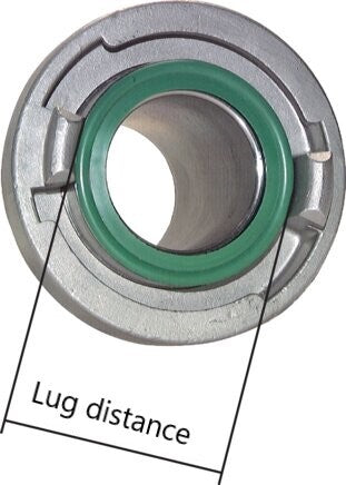 52-C (66 mm) Stainless Steel Storz Coupling G 1 1/2'' Female Thread Rotatable