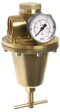 Water & Air Pressure Reducer Brass G1/4'' 2.5 l/min 0.5-10 bar/7-145psi