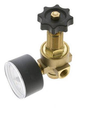Water & Air Pressure Reducer Brass G1/4'' 2.5 l/min 0.5-10 bar/7-145psi