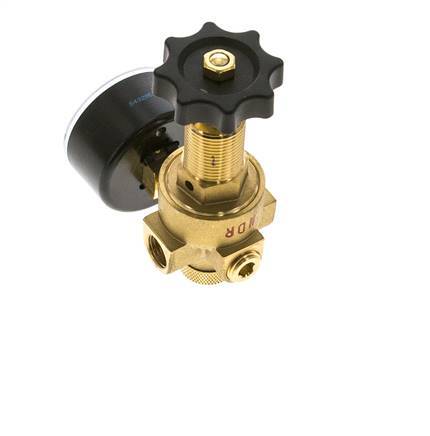 Water & Air Pressure Reducer Brass G1/4'' 2.5 l/min 0.5-6 bar/7-87psi