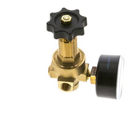 Water & Air Pressure Reducer Brass G1/4'' 2.5 l/min 0.5-6 bar/7-87psi