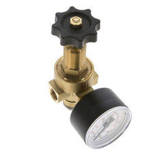 Water & Air Pressure Reducer Brass G1/4'' 2.5 l/min 0.5-16 bar/7-232psi