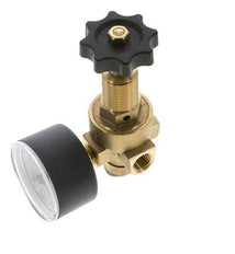 Water & Air Pressure Reducer Brass G1/4'' 2.5 l/min 0.5-16 bar/7-232psi
