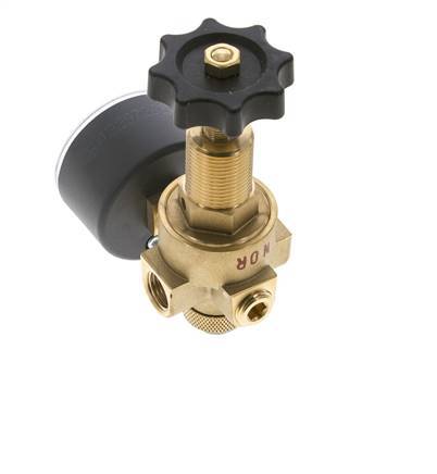 Water & Air Pressure Reducer Brass G1/4'' 2.5 l/min 0.5-16 bar/7-232psi